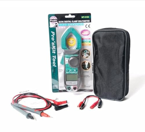 Pro'sKit Tool solutions MT-3109 AC/DC Digital Clamp Multimeter3 3/4 digits 3999 counts.1.0% best accuracy.Auto range AC/DC current, Frequency,Capacitance measurement(MT-3109)