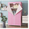 McgoS Kleiner Kleiderschrank aus Vliesstoff, tragbarer Kleiderschrank mit Hängestange, freistehender Schrank-Organizer für Schlafzimmer (Farbe: Rosa, Größe: 70 x 45 x 160 cm)