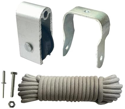 Ronyme Extension Ladder Rope Pulley Kit 12M Rope Universal Accessory Maintenance Parts