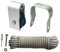 Ronyme Extension Ladder Rope Pulley Kit 12M Rope Universal Accessory Maintenance Parts