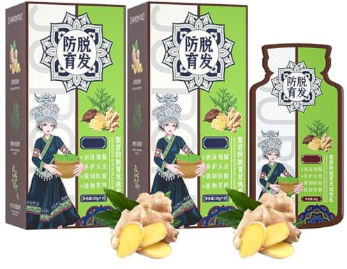 Ginger Plant Extract Anti-Hair Loss Hair Shampoo, Ginger Plant Extract Shampoo for Men & Women (2Box/20pcs)
