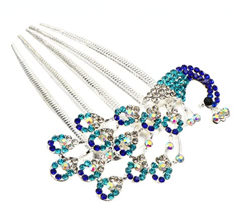 DOITOOL Luxuriöser Braut Haarkamm Strass Haarspange Hochzeitsgast Accessoire Dekorative Rebe Instant-turner