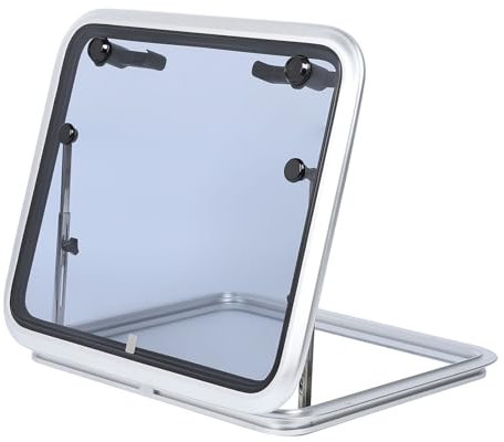 Tbest Bullauge Fenster, Boote Marine Bullauge Quadratische Öffnung Portlight Fenster Herausschiebbare Deck-Bullauge-Oberlichter Fluchtfenster für Marine Yacht Wohnmobile