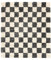 RugVista Chessie Teppich - Dunkelgrau/Naturweiß 200x200 Moderner, Quadratischer