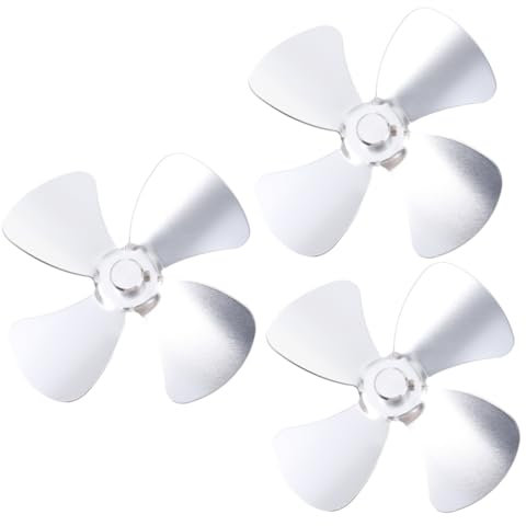 Ciieeo 3 Piezas Hojas De Ventilador De Chimenea Ventilador De Metal Aspas Metalicas Para Reemplazando El Horno De Combustión De Aluminio De Techo
