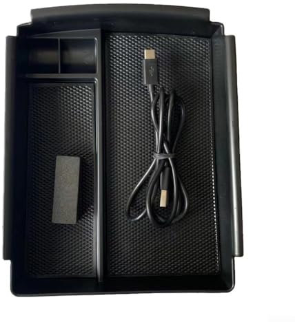 2-in-1 Storage Box and Wireless Charger, 12V Wireless Charging Tool For Tesla Model X/S 2016-2020 Console Armrest Storage