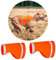 2 Stück Blaze Orange Hundeweste, Reflektorweste für die Jagd, Hohe Sichtbarkeit Hundesicherheitsweste, Weiche & Verstellbare Reflektierende Hundejacke für Spaziergänge und Jagd, Dog Hunting Vest - S