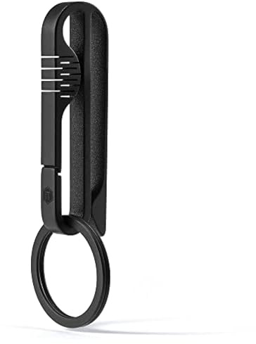 KeyUnity KM03 Titanium Keychain Clip Belt Loop Key Holder with Removable Key Ring for Duty Belt,Outdoor & Daily Carry Gear