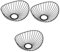 3Pcs Black Metal Hollow Lotus Leaf Lampshade Chic Pendant Light Cover for Ceiling Table and Floor Lights