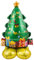 DazzJoy Weihnachtsbaum Folienballon Stehend, XXL Weihnachtsbaum Deko Luftballon, Weihnachtsdeko Helium Ballons, Weihnachten Luftballons Kinder, Weihnachtsballons Stehender für Weihnachten Outdoor Deko