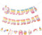 EASY JOY Unicorn Happy Birthday Banner 3 PCS Rainbow Unicorn Pastel Party Supplies Pastel Party Banners for Girls Women Birthday Baby Shower Party Home Wall Hanging Decor