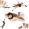 Starnearby Katzenspielzeug Vogel Flattern Fliegender Vogel Katzenspielzeug Selbstbeschäftigung Flappy Bird Cat Toy Interaktives Katzenspielzeug Elektrisch Fliegender Vogel für Katzen (1 Stück Spatz)