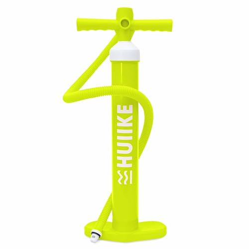 HUIIKE Pompa SUP Manuale con Doppia Azione Pompa per SUP 15 PSI, Gonfiatore Doppio Effetto Stabile | Accessori Stand Up Paddle, Handpump Tavola Gonfiabile | Manual Pump per Tavole Gonfiabile