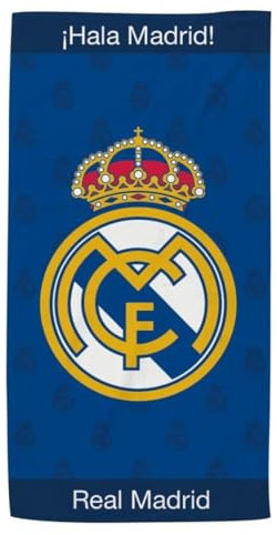 New Import Toallas de Playa Real Madrid | Microfibra 100%, Secado Rápido y Diseño Exclusivo (140x70 cm)