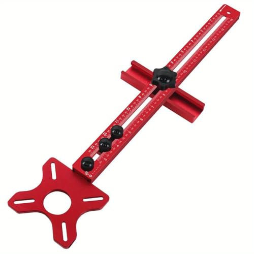 Respicefinem Jig per router in lega di alluminio di alta qualità, ideale per Milling Groove Circle Cutting and Various Woodworking Projects (Without Base)