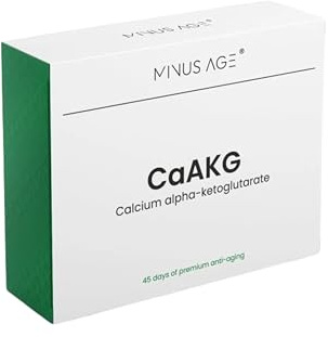 Minus Age CaAKG 800 mg, 90 Kapseln mit Calcium Alpha-Ketoglutarat | Nahrungsergänzungsmittel, 30 Tage Vorrat, vegan, ohne Zusatzstoffe