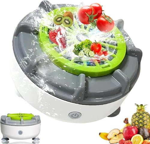 High-efficiency portable fruit and vegetable cleaning machine, automatic fruit dehydrating cleaning machine, grain and meat, waterproof wireless charging