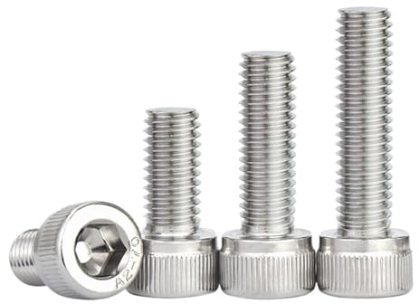 GUIPENG M1.4 M1.6 M2 M2.5 M3 M4 Innensechskantschraube mit Becherkopf 304 Edelstahl Zylinderkopfschrauben Bolzen(10mm,M1.6-10pcs)