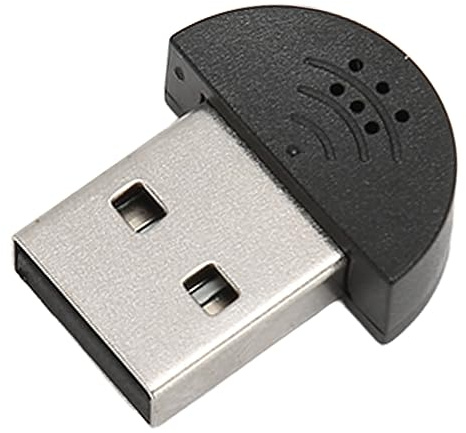 Yunseity Mini Microfono USB Professionale, Riduzioni del Plug and Play, Omnidirezione Portatile Microfono Omnidirezione A 360 Gradi, per Chat su Internet, Skype, Registrazione