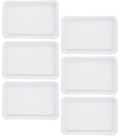 DECHOUS 6 Piezas Bandejas Rectangulares para Macetas de Plantas Platos de Plástico PP Resistente para Interior y Exterior Soporte Duradero para Tiestos y Jardinería para Plantas de Balcón