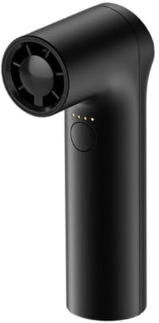 YGBWAOV Ventilador Portátil de Mano, Mini Ventilador de Turbina Potente, 36000 RPM, Alta Velocidad, Recargable, Viento Fuerte, Ventilador Eléctrico de Mano, Color Negro.