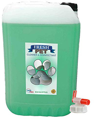 Trade Chemicals 25L FRESH PET (EUCALYPTUS) with FREE TAP - Kennel Dog/Cat Disinfectant, Cleaner, Deodoriser