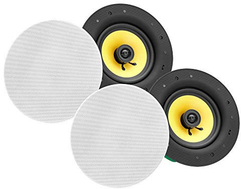 set de 2 haut-parleurs intégrés à 2 voies Pronomic CLS-660 WH high end tissé 240 Watt