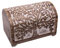 Kunstversteck Schatzkiste Baum des Lebens, massive Holz-Schatulle Dekobox 24x 15 x 15 cm, white wash