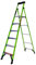 Little Giant Ladders 1303-956 Mighty Lite, 6 Tread, Fibreglass GRP, HiViz Green, Platform Step Ladder, EN131 Professional
