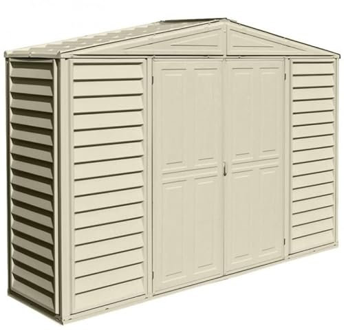 Ezooza Casetta in PVC SidePro 10,5'x3' Duramax Classic, 320 x 81 x 233 cm Colore Avorio da Giardino