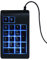 VBESTLIFE Teclado numérico retroiluminado, Teclado numérico de respiración Tricolor de sensación mecánica con Cable USB de 19 Teclas(Negro)