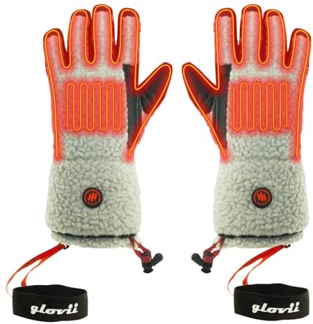 Glovii Akku Beheizte Thermoaktive Universalhandschuhe mit Wasserdichtem Bezug