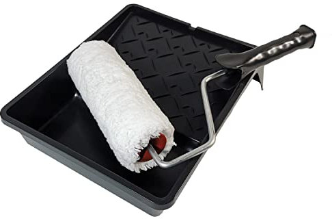 Professional Set of 2 Large Paint Roller 20 cm + Paint Tray