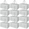 Vinsani 12 Pack 90L Moving Bags Huge Capacity 50kg Strong Handles Open Top Heavy Duty Organisers Space Saving Containers Waterproof Dustproof for House Moving Clothes Beddings Underbed Storage