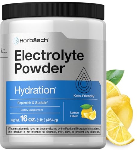 Horbäach Electrolytes Powder | 16 oz | 130 Servings | Hydration Support