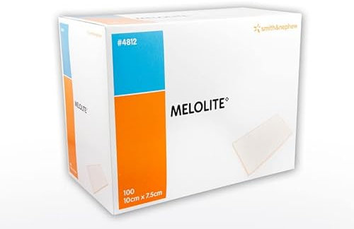 Melolite 7.5cm x 10cm Low Adherent Sterile Absorbent Wound Dressing Pad. **Pack of 10**