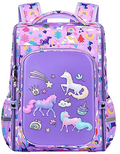 Kinderrucksack Jungen Mädchen Tagesrucksack Schultasche Grundschultaschen Teenager Rucksäcke Schulrucksack Wasserdicht Büchertasche Daypack Reise Casual Satchel für 6-8 Jahre