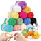 YINVA Crochet Yarn Acrylic Yarn Knitting Wool 15Pcs x 25g Crochet Wool Crochet Kits for Beginners Adults Wool for Crochet Knitting and Crafts Multi-Color