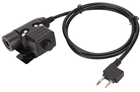 Adattatore per PTT U94 Spina a 2 Pin Push to Talk, Adattatore Push to Talk Vivavoce U94 PTT per Midland Radio