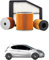 Kit Tagliando 3 Filtri per PEUGEOT 208 I 1.4 GPL 70 kw anno 2013<>2019