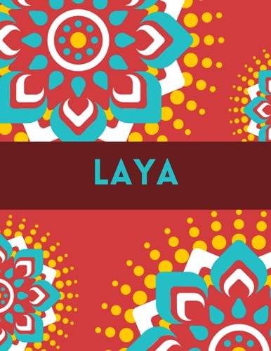 Laya: Agenda Mensuel 2023-2024 Personnalisable de 12 mois pour Faciliter la Planification de Chaque Mois comme Ideé Cadeau d'anniversaire personnalisé pour le prénom Laya