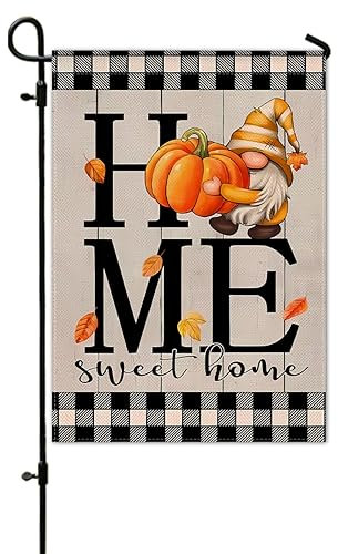 Herbst-Kürbis-Ahorn, Sweet Home, 30,5 x 45,7 cm, für Zuhause, Outdoor, Terrasse, Familientreffen, Urlaub, Garten, Flagge, Dekoration - F