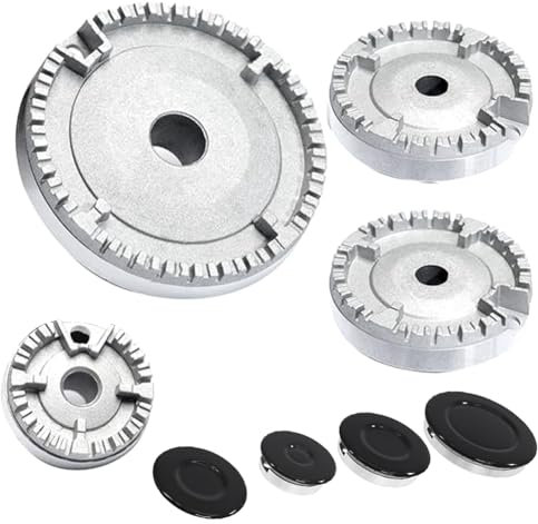 panjin Cooker Hat Set Stove Lid, Oven Gas Hob Burner Crown Flame Cap, Fits Most Gas Stove Burners