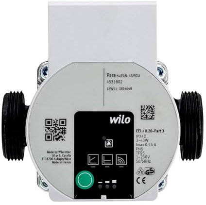 Fußbodenheizungspumpe kompatibel mit Wilo 1½ PARA 25/8-75/S