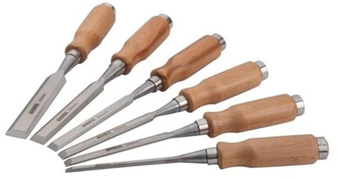 6-teiliges Holz Stechbeitel-Set