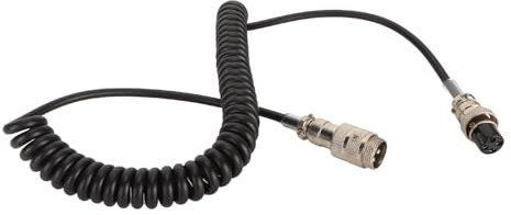 4 Pin Microphone Extension Cord for Cobra CB Radio, CB Radio Mic Extension Cable, Durable Coiled Cable for Uniden CB Radio