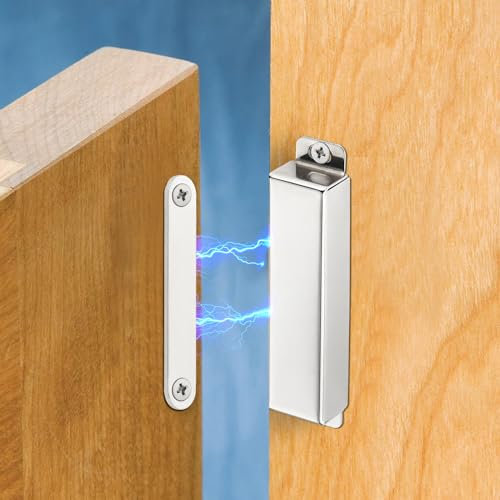 4 Pack | Heavy-Duty Magnetic Door Catch - 25KG Pull Force, Stainless Steel, Anti-Rust, Ideal for Screen Door, Pantry Door, Barn Door and RV Doors.