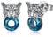 MEDWISE Leopard Ohrringe 925 Sterling Silber Kristall Tier Ohrstecker Hypoallergen Schmuck für Unisex Herren Freund Damen Teenager Geschenk