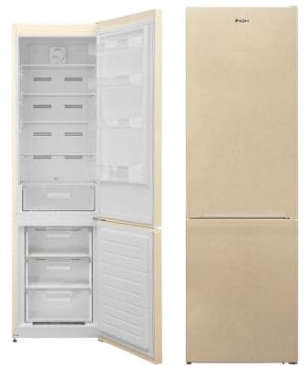 Ngm FR400 ESA - Frigorifero combinato, 327 litri, Raffreddamento No Frost, Beige