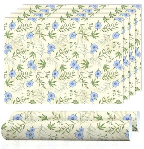 SCENTORINI Papel Perfumado de Lino para Cajones, Papel de Cajones Estantes de Cajoneras, Armario, Fragancia de Armario, 6 Hojas